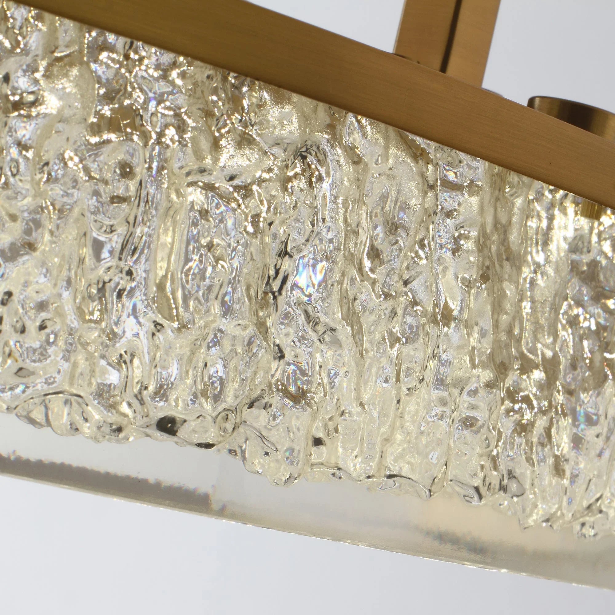 Vaczon 32 Inch Andrea Electroplated Golden Luxury LED Fandelier with Remote Control - Vaczon