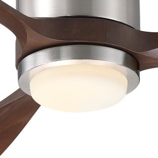 52 Inch Solid Wood Blades Flush Mount Ceiling Fan
