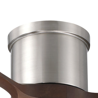 52 Inch Solid Wood Blades Flush Mount Ceiling Fan
