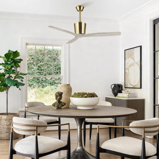 Vaczon 54" Dylan Solid Wood Blades Downrod Mount Ceiling Fan with Remote Control