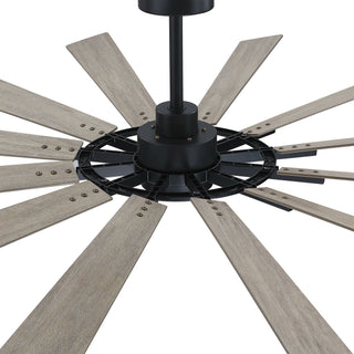 72" 12-Blade Indoor Ceiling Fan with LED Light