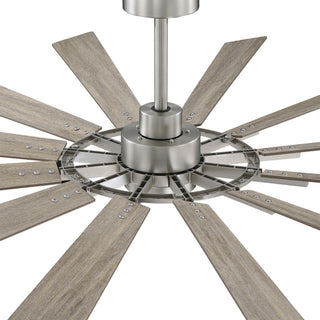 72" 12-Blade Indoor Ceiling Fan with LED Light