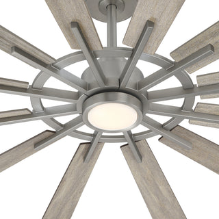 72" 12-Blade Indoor Ceiling Fan with LED Light