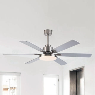 60" Lucknow Modern Ceiling Fan with Lighting and Remote Control - Vaczon