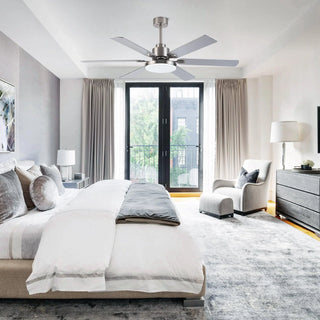 60" Lucknow Modern Ceiling Fan with Lighting and Remote Control - Vaczon