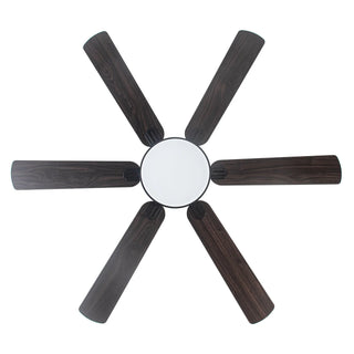 60" Industrial DC Motor Downrod Mount Reversible Ceiling Fan with Lighting and Remote Control - Vaczon