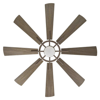 60" Oretha Windmill Modern DC Motor Downrod Mount Reversible Ceiling Fan with Lighting and Remote Control - ParrotUncle