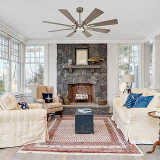 60" Oretha Windmill DC Ceiling Fan with LED Lighting - Vaczon