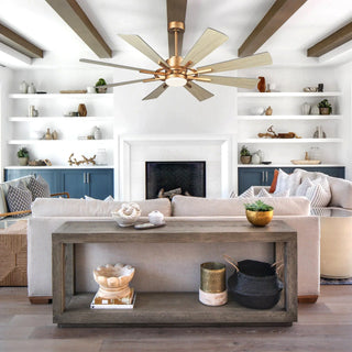 60" Oretha Windmill DC Ceiling Fan with LED Lighting - Vaczon