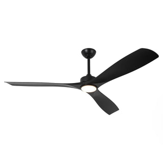 60" Alexi DC Motor Modern Downrod Ceiling Fan with LED Light