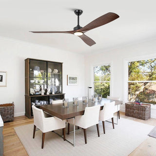 60" Alexi DC Motor Modern Downrod Ceiling Fan with LED Light