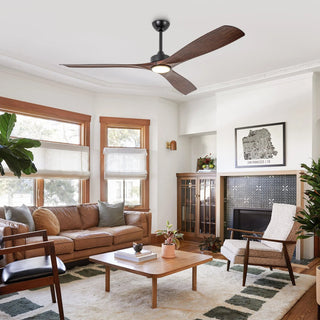 60" Alexi DC Motor Modern Downrod Ceiling Fan with LED Light