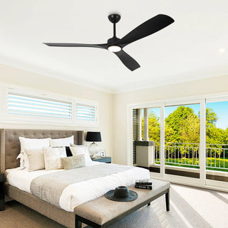 60" Alexi DC Motor Modern Downrod Ceiling Fan with LED Light