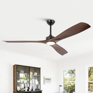 60" Alexi DC Motor Modern Downrod Ceiling Fan with LED Light