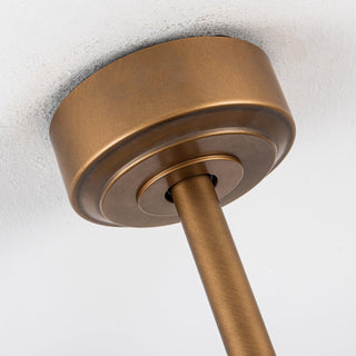 65" Balachandran Industrial DC Motor Downrod Mount Ceiling Fan with LED Lighting and Remote Control - Vaczon