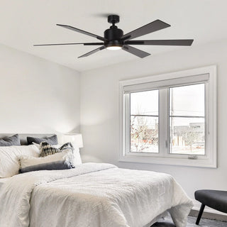 65" Bendan Industrial Downrod Mount Ceiling Fan with Lighting and Remote Control - Vaczon