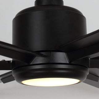 65" Balachandran Industrial Downrod Mount Ceiling Fan with Lighting and Remote Control - ParrotUncle