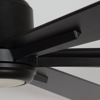 65" Balachandran Industrial Downrod Mount Ceiling Fan with Lighting and Remote Control - ParrotUncle