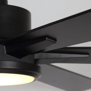 65" Balachandran Industrial Downrod Mount Ceiling Fan with Lighting and Remote Control - ParrotUncle