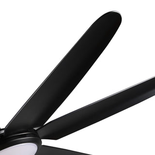 65" Industrial DC Motor Downrod Mount Ceiling Fan with Lighting and Remote Control - ParrotUncle