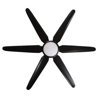 65" Industrial DC Motor Downrod Mount Ceiling Fan with Lighting and Remote Control - Vaczon