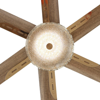 65" Modern Brushed Nickel DC Motor Downrod Mount Reversible Ceiling Fan with Lighting and Remote Control - ParrotUncle