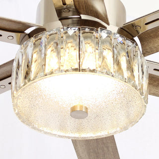 65" Modern Brushed Nickel DC Motor Downrod Mount Reversible Ceiling Fan with Lighting and Remote Control - Vaczon