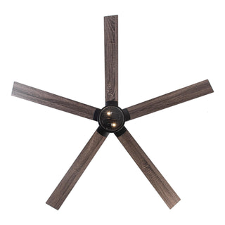 65" Modern DC Motor Downrod Mount Reversible Ceiling Fan with Lighting and Remote Control - ParrotUncle