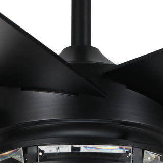 70" Modern DC Motor Downrod Mount Reversible Ceiling Fan with Lighting and Remote Control - Vaczon