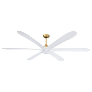72" Jaydn Modern Satin Nickel DC Motor Downrod Mount Reversible Ceiling Fan with Lighting and Remote Control - ParrotUncle