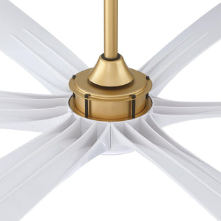 72" Jaydn Modern Satin Nickel DC Motor Downrod Mount Reversible Ceiling Fan with Lighting and Remote Control - ParrotUncle