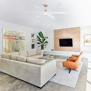 72" Jaydn Farmhouse Satin Nickel DC Motor Downrod Mount Reversible Ceiling Fan with Lighting and Remote Control - Vaczon