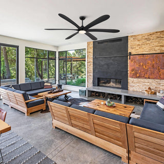 72" Jaydn Farmhouse Satin Nickel DC Motor Downrod Mount Reversible Ceiling Fan with Lighting and Remote Control - Vaczon