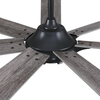 72" Modern DC Motor Brushed Nickel Downrod Mount Reversible Ceiling Fan with Remote Control - ParrotUncle