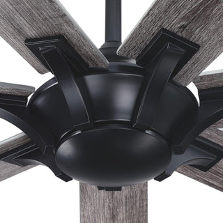 72" Modern DC Motor Brushed Nickel Downrod Mount Reversible Ceiling Fan with Remote Control - ParrotUncle