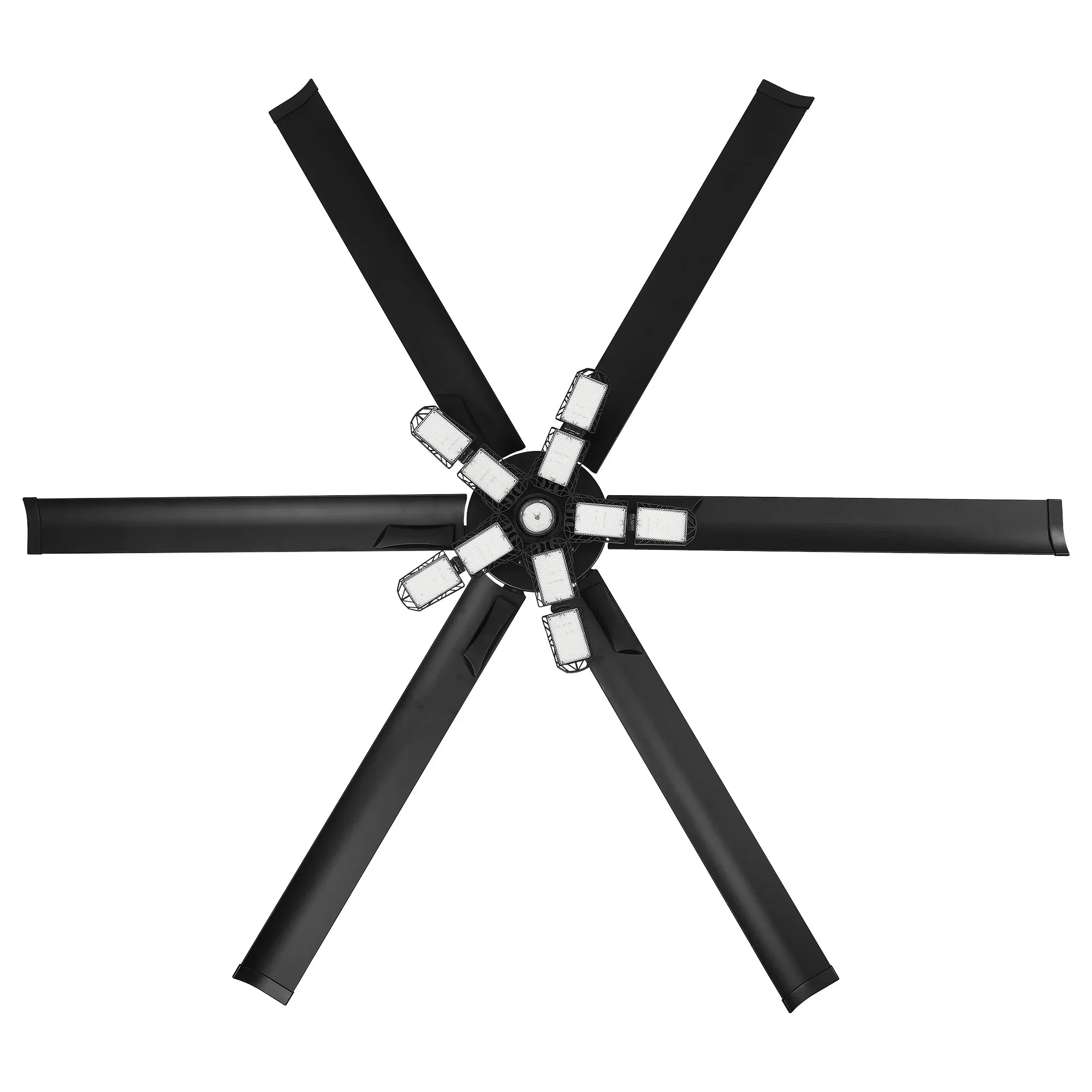 72 Inch 84 Inch Arlene HVLS Large Ceiling Fan with Foldable LED & Remote Control