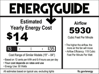 72 Inch 84 Inch Arlene HVLS Large Ceiling Fan with Foldable LED & Remote Control