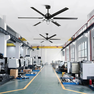 72 Inch 84 Inch Arlene HVLS Large Ceiling Fan with Foldable LED & Remote Control