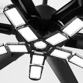 72 Inch 84 Inch Arlene HVLS Large Ceiling Fan with Foldable LED & Remote Control