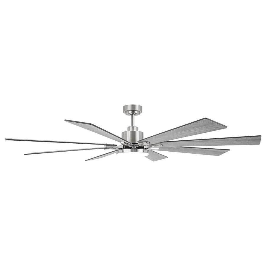 Vaczon 72" Elbe Modern Downrod Mount Ceiling Fan with Light and Remote Control - Vaczon