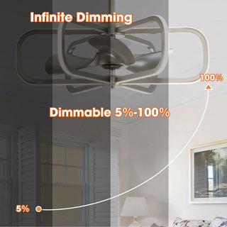 30" Theron Modern DC Motor Downrod Mount Reversible Ceiling Fan with LED Lighting and Remote Control - Vaczon
