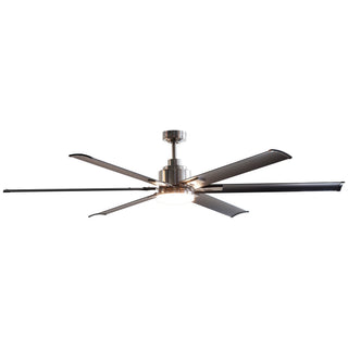 72" Bankston Modern DC Motor Downrod Mount Reversible Ceiling Fan with Lighting