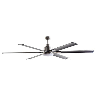 72" Bankston Modern DC Motor Downrod Mount Reversible Ceiling Fan with Lighting