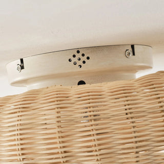 20" Ronald Bohemian Flush Mount Ceiling Fan with Light - Vaczon
