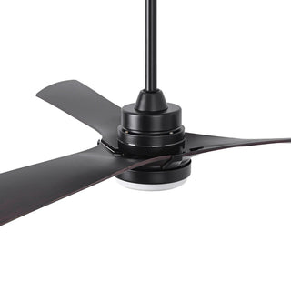 52 Inch Industrial Downrod Mount LED Ceiling Fan with Remote Control