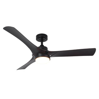 52 Inch Industrial Downrod Mount LED Ceiling Fan with Remote Control