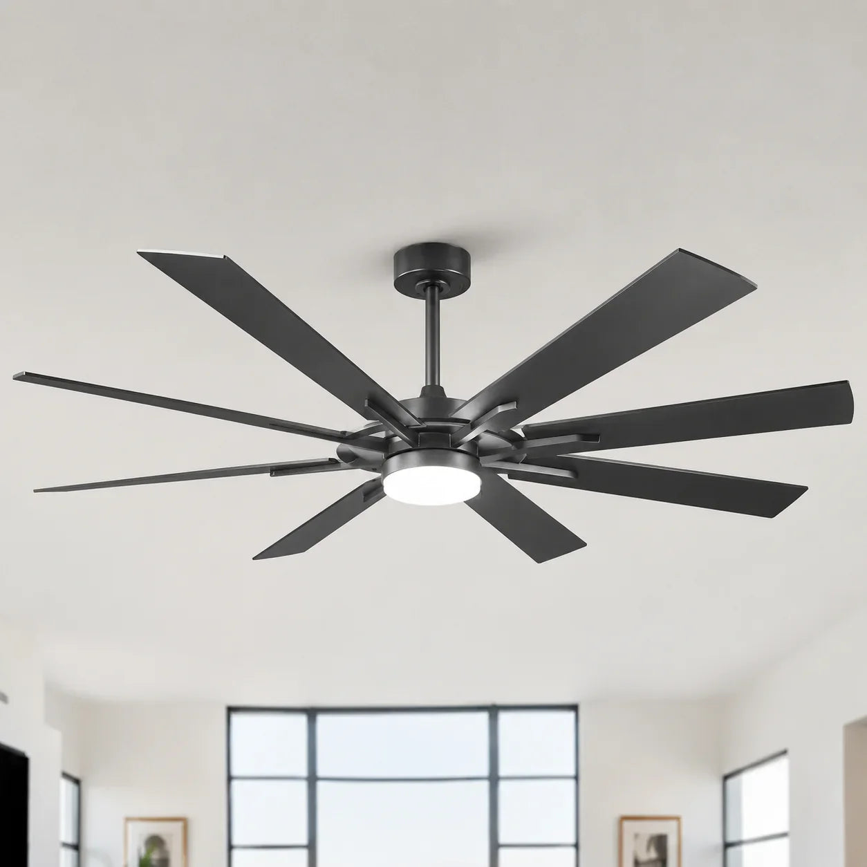 60 Inch 72 Inch Windmill Downrod Mount LED Ceiling Fan