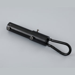 Vaczon 20" Black Industrial Rotatable LED Downrod Fan Floor Fan with Remote Control