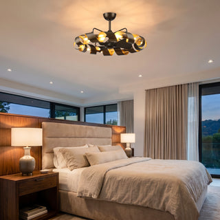 37"Oil Rubbed Bronze Luxury LED Fandelier