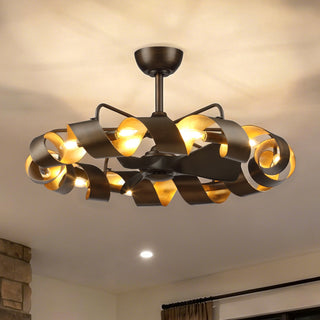 37"Oil Rubbed Bronze Luxury LED Fandelier